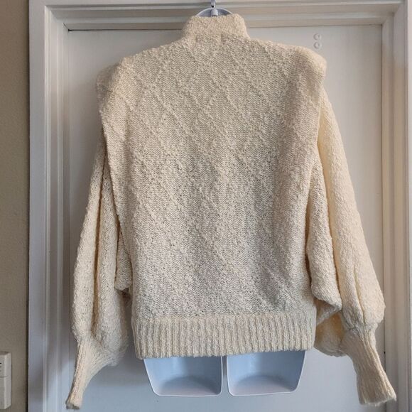 80s Max Bradley boucle balloon sleeve sweater jacket | vintage boucle sweater | - Picture 7 of 10